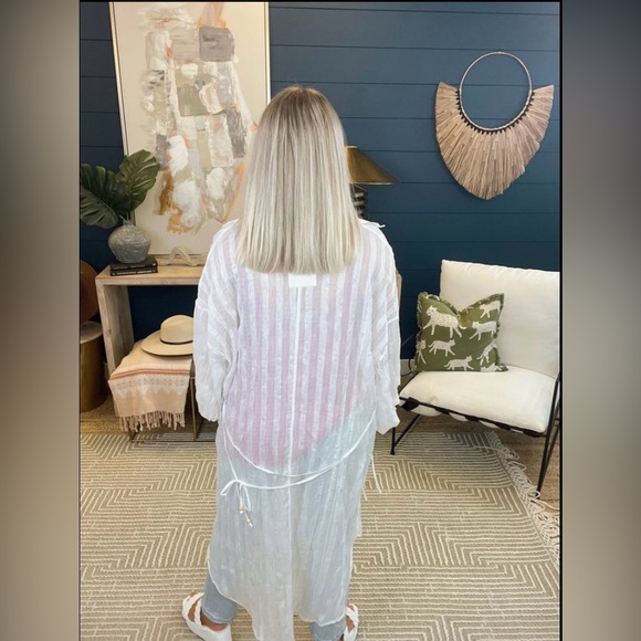 Sheer Chiffon Duster - Picture 2 of 6